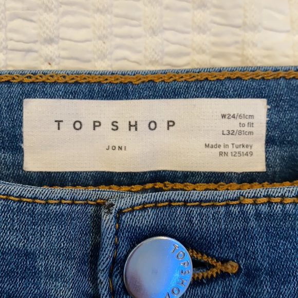 TopShop Blue Skinny Jeans - Picture 8 of 9